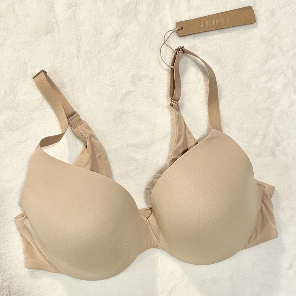 NWT SKIMS Smoothing Intimates Full Coverage Lightly Lined Bra in Clay - 34B - Picture 2 of 9